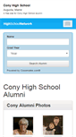 Mobile Screenshot of conyhighschool.org