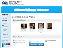 Tablet Screenshot of conyhighschool.org